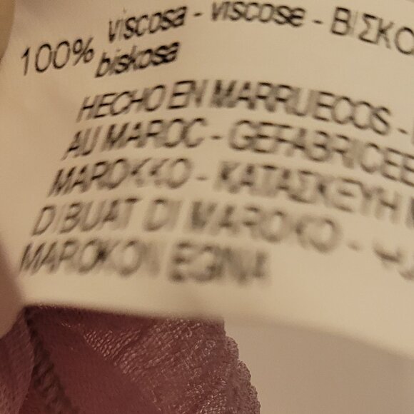 ZARA Pink Semi-Sheer Boho Flowy Blouse NWOT - Picture 8 of 8